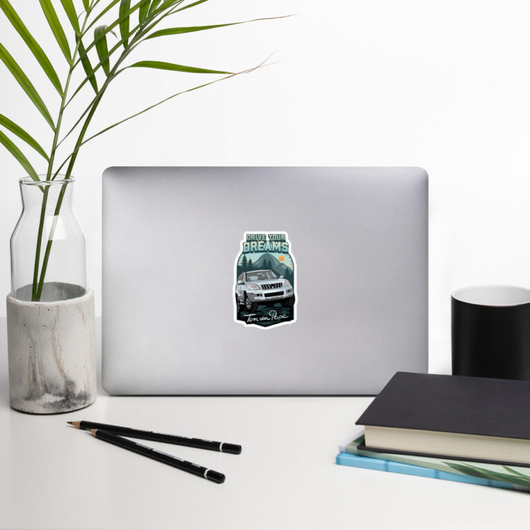 Drive Your Dreams Tom van Pope - Vinyl Sticker - Image 5