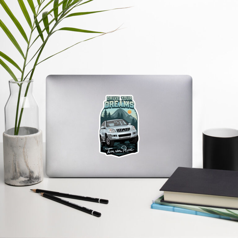 Drive Your Dreams Tom van Pope - Vinyl Sticker - Image 8