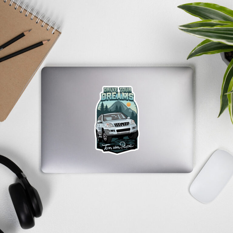Drive Your Dreams Tom van Pope - Vinyl Sticker - Image 9